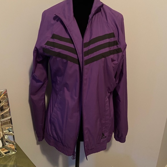 Adidas purple track suit jacket - Picture 2 of 3